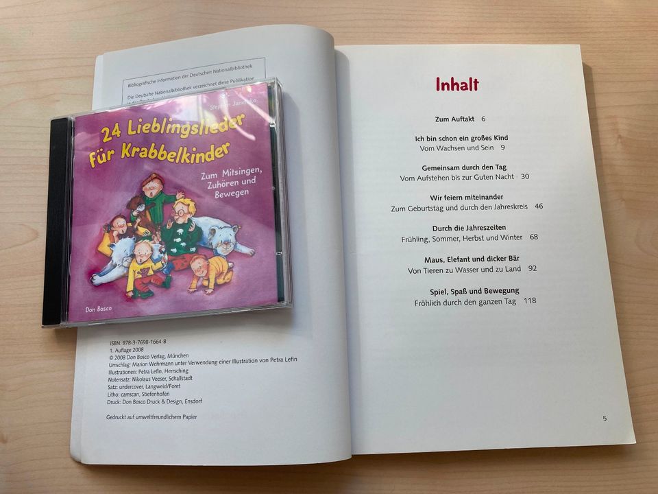 55 Lieblingslieder für Krabbelkinder Buch mit CD in Gerlingen