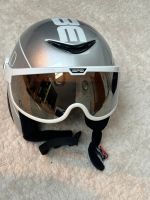 OSBE Skihelm Größe M Silber mit Visier Bayern - Taufkirchen München Vorschau