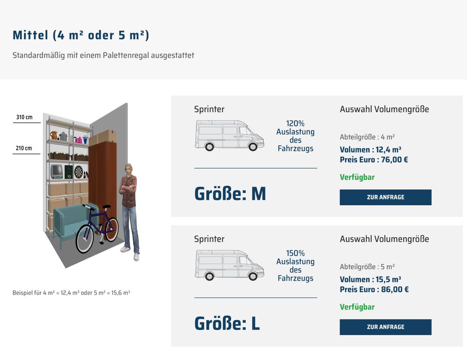 * Top Lagerraum Größe M * Selfstorage in Magstadt * 24/7h * in Magstadt