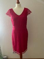 Kleid Gr. 40 L pink Spitze Cocktail Unterkleid V-Ausschnitt Bayern - Simbach Vorschau