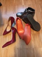 Schuhpaket Schuhe Größe 39 3Paar rot orange silber Bayern - Würzburg Vorschau