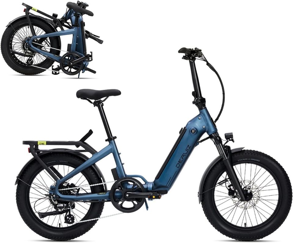 Fachhändler: DERUIZ Peridot BLAU Klapprad 20" E-Bike 48V/100km in Mönchengladbach