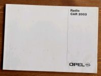 Betriebsanleitung no Prospekt Opel Radio Car 2003 2001  5sprachig Niedersachsen - Hildesheim Vorschau
