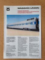 Waggon Union Prospekt Typenblatt Saudi Railway Speisewagen Berlin - Charlottenburg Vorschau