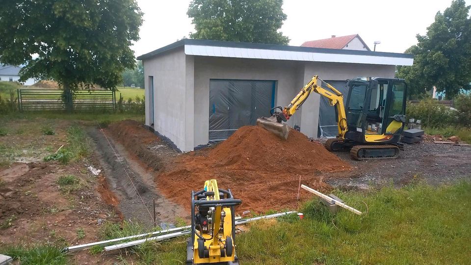 Vermietung Rüttelplatte Stampfer Erdbohrer Betonmischer Anhänger in Hartha