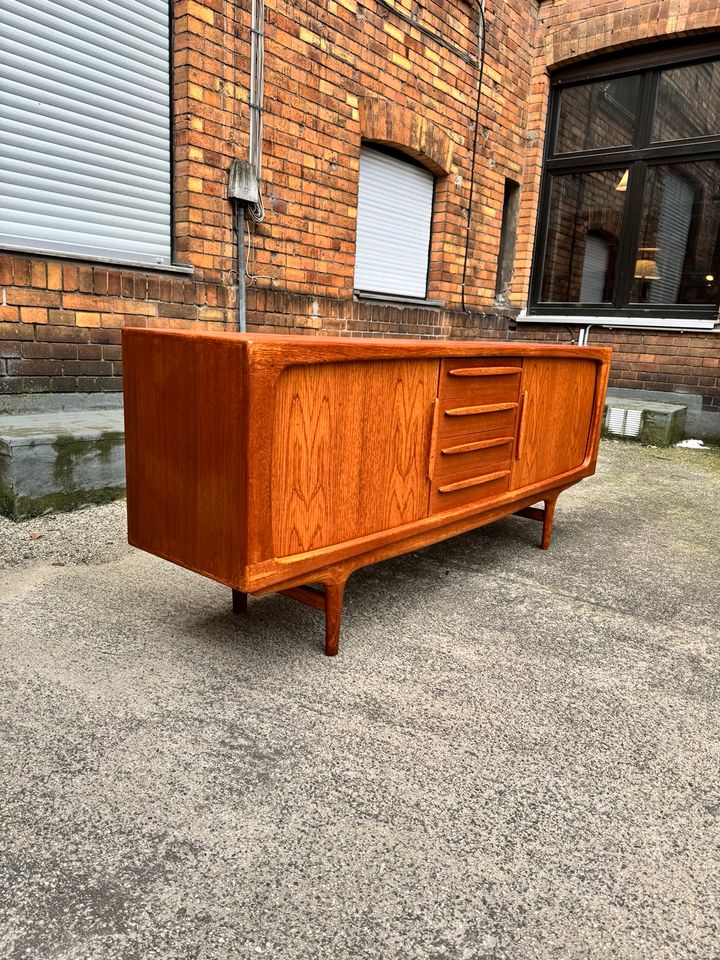 ◤ Model 230 Teak Sideboard Johannes Andersen CFC Silkeborg Teakholz lowboard Vintage Kommode anrichte Highboard 50er 60er 70er mid Century Schrank Schublade Dänisch Danish Design Wohnzimmer in Berlin