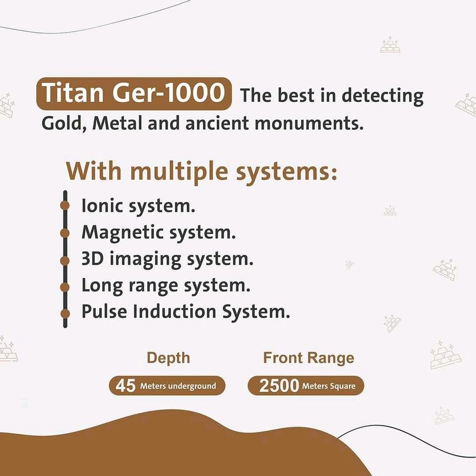 Das Gerät Titan Gear 1000 erkennt Gold und unterirdische Schätze in Mülheim (Ruhr)