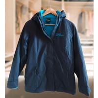 Wetterfeste blaue Jack-Wolfskin-3-in-1-Jacke, Gr. S - neu! Berlin - Charlottenburg Vorschau