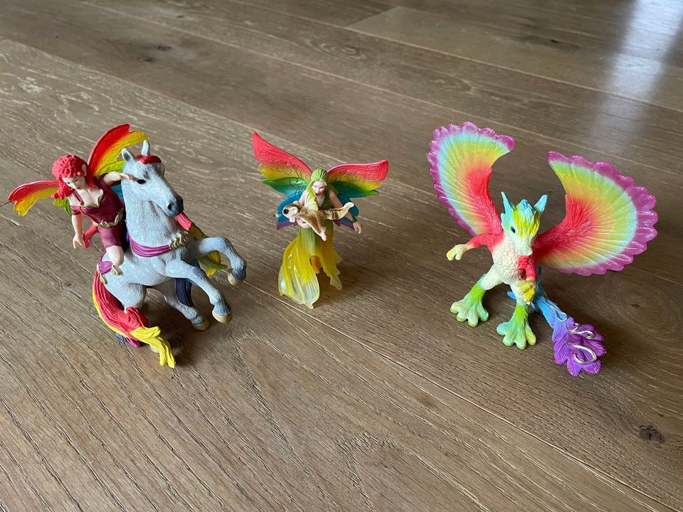 SCHLEICH 3 Fantasy Wesen bunt - super Zustand - ! in Bergisch Gladbach