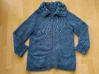 Wolljacke Strickjacke Jacke blau handgemacht Gr. L Niedersachsen - Wilhelmshaven Vorschau