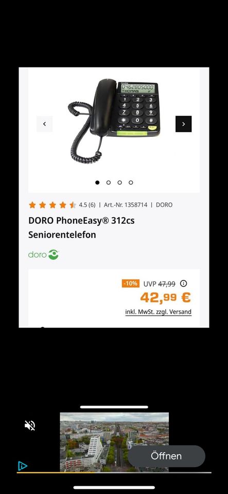 Doro Phone Easy 312cs Seniorentelefon in Essen