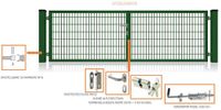 Doppelstabmattenzaun Doppelflügeltor + Zubehör 5000x1200mm Nr.704 Nordrhein-Westfalen - Lübbecke  Vorschau