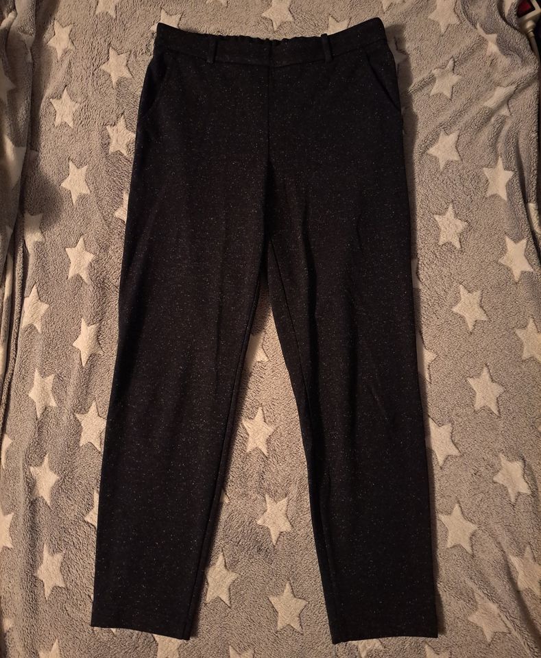 Schwarz melierte Hose, Jogger, Jogpants, Esprit, Gr. 38, top in Finnentrop