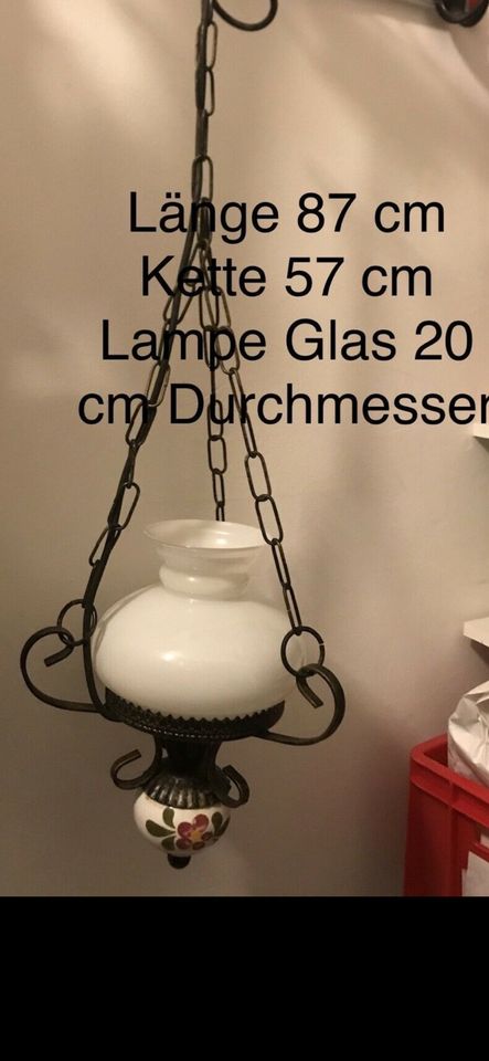 Hängelampe Kette Metall Glas in Königsbronn