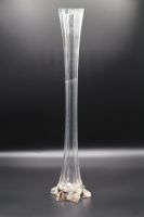 Jugendstil Vase aus klarem Glas Vintage Retro 45cm Nordrhein-Westfalen - Willich Vorschau