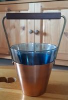 Vintage Eiswürfelbehälter 60er Jahre Holz Messing Glas Blau Hessen - Lahntal Vorschau