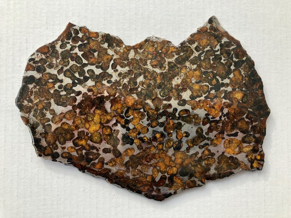 XXL-Pallasit-Meteorit (SERICHO); 20,0 x 15,5 cm; 363 Gramm in Ummendorf