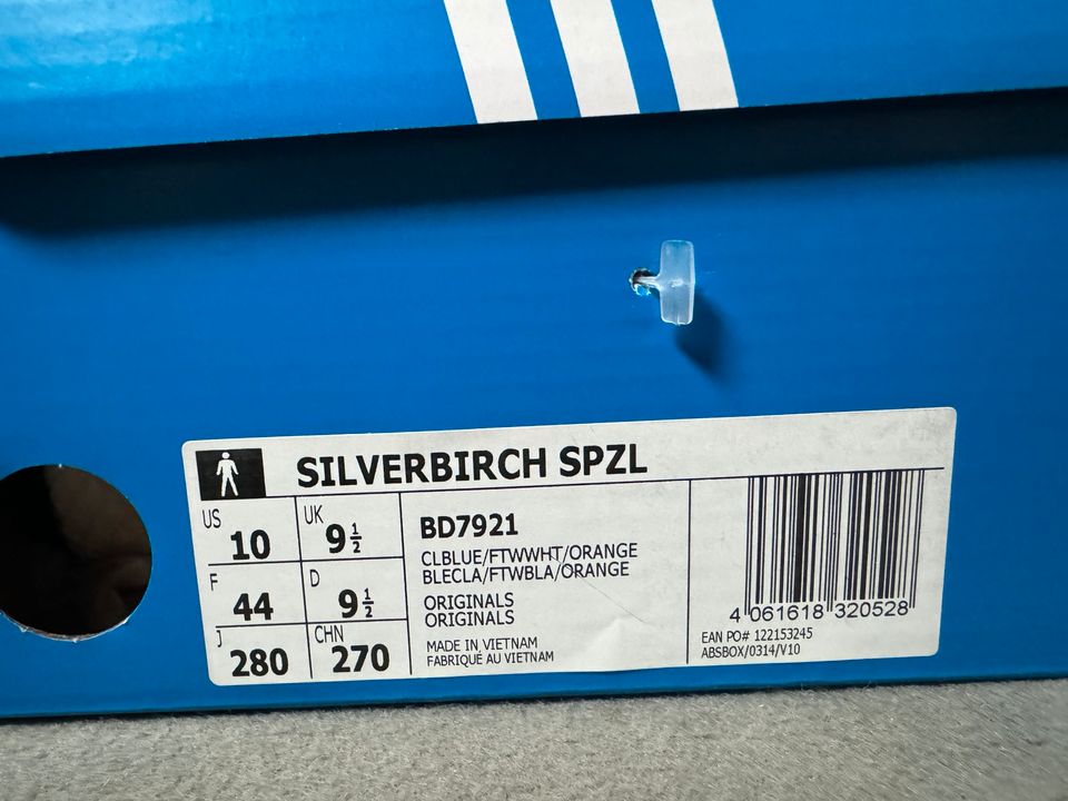 Adidas Silverbirch SPZL Gr. 44 (US 10) blau *Neu & OVP* in München