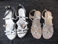 2 Paar Sandalen silber Gr. 37 Rieker & Lascana Feldmoching-Hasenbergl - Feldmoching Vorschau