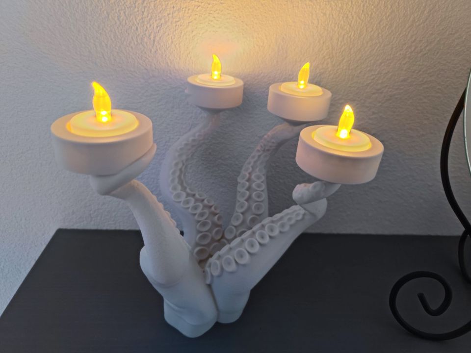 Teelichthalter Oktopus in Bingen