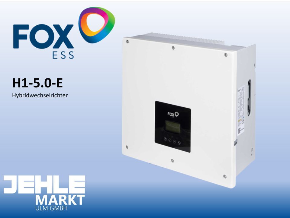 Hybrid Wechselrichter FOX ESS H1-5.0-E Vorführgerät in Aalen