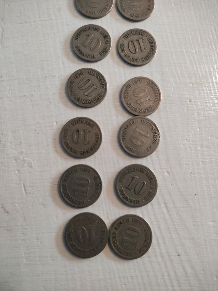 Reichsmark 10 Pfennige 1874-1876 in Flensburg