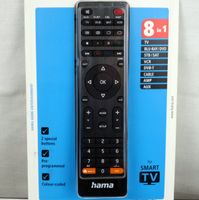 Hama 8in1 Universal Fernbedienung Smart TV Video Sat Audio DVB Bl Brandenburg - Wittstock/Dosse Vorschau