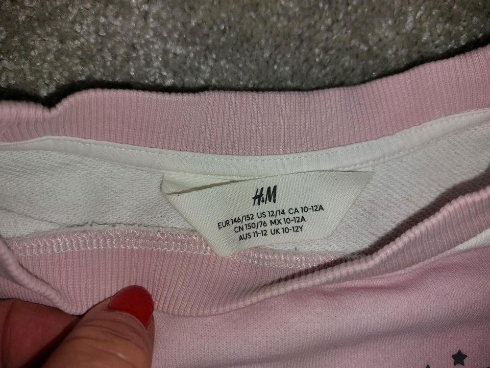 Mädchen Sweatshirt v. H&M Gr. 146/152, top! in Gosen-Neu Zittau