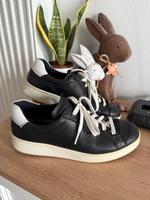 Damen Sneaker Ecco Gr.39 Leder schwarz/weiß Nordrhein-Westfalen - Neuss Vorschau