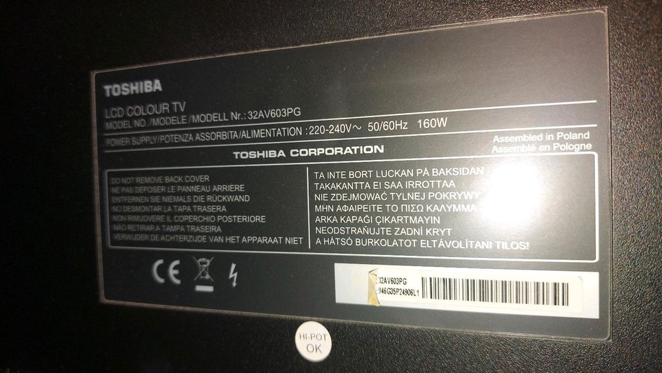 Toshiba LCD 32 TV in Werther (Westfalen)