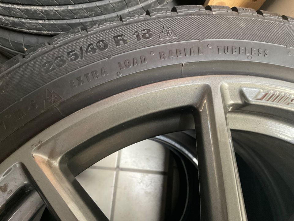 4 Mercedes E-Klasse AMG 18“ Kopletträder 235/40x18 Conti in Heeßen