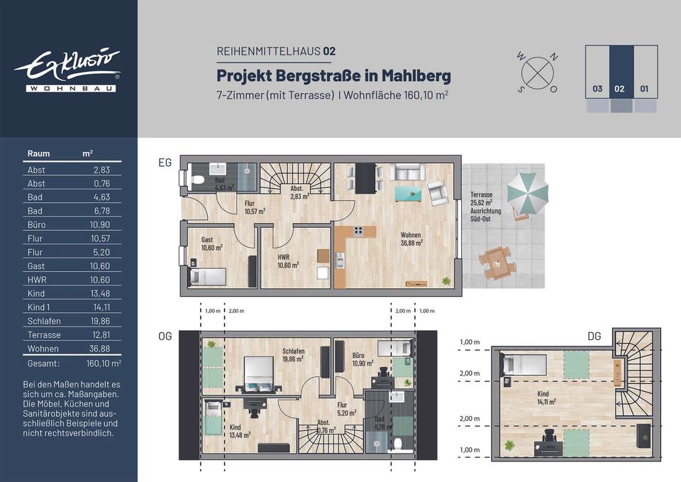 * NEUBAU * Hohe Energiekosten? Hier NICHT! Energieeffizientes Reihenhaus im KfW-40-Standard in Mahlberg