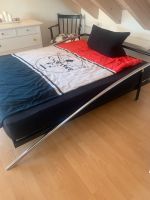 Bett Metallbett 160x200 Schwarz Chrom modern inkl. Lattenrost Baden-Württemberg - Süßen Vorschau