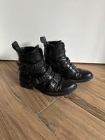 Mjus Lederboots | Bikerboots schwarz | Gr. 37 Bayern - Grafing bei München Vorschau