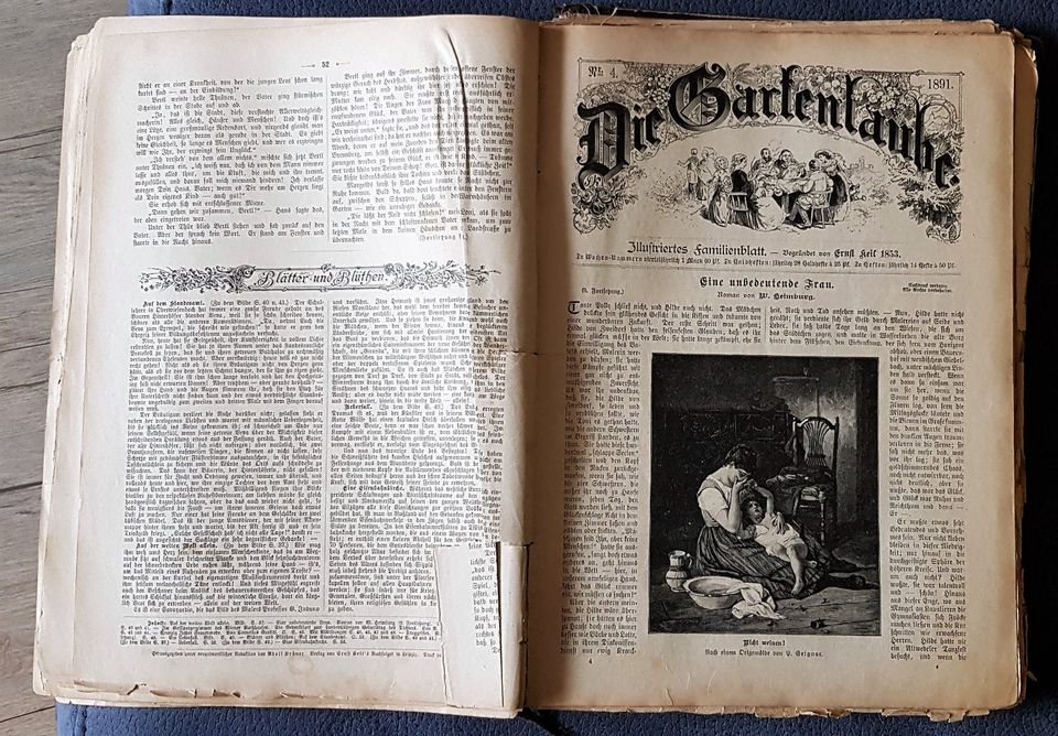 "Die Gartenlaube" Illustr. Familienblatt ursp. geb. Ausgabe 1891 in Schwäbisch Hall