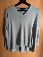 Pullover Feinstrick oversized locker Blaugrau hellblau Größe S Hessen - Trebur Vorschau