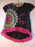 Desigual Shirt Top Kleid pink Glitzer Spitze 98 104 Baden-Württemberg - Esslingen Vorschau