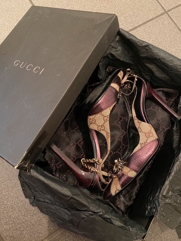 Original Tom Ford for Gucci Dragon Pumps GG Gr.38 Vintage in Düsseldorf