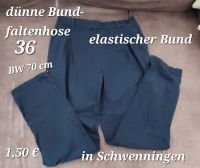 Sommerhose mit Bundfalten Elastikbund, röße  36 (Bundweite 70 cm) Baden-Württemberg - Villingen-Schwenningen Vorschau