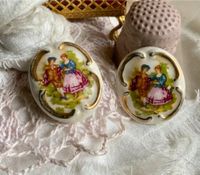 Vintage Porzellan Ohrclips Roccoco Biedermeier verliebtes Paar Schleswig-Holstein - Kiebitzreihe Vorschau