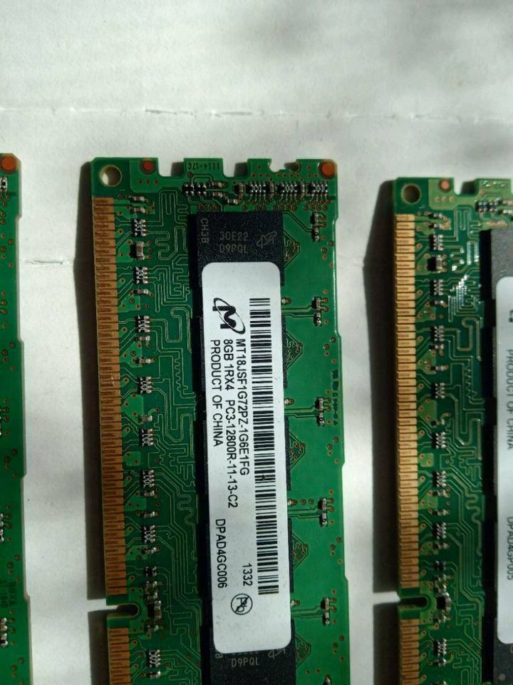 Arbeitspeicher 33x 8gb DDR3 1Rx4 / 2Rx4 PC3-12800R RDIMM RAM in Berlin