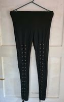 Leggings schnürungen S M 36 38 schwarz Silber h&m Hessen - Sontra Vorschau