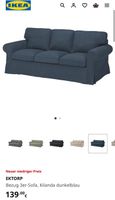 2x NEU Bezug für IKEA 3er Sofa EKTROP (dunkelblau) Nordrhein-Westfalen - Soest Vorschau