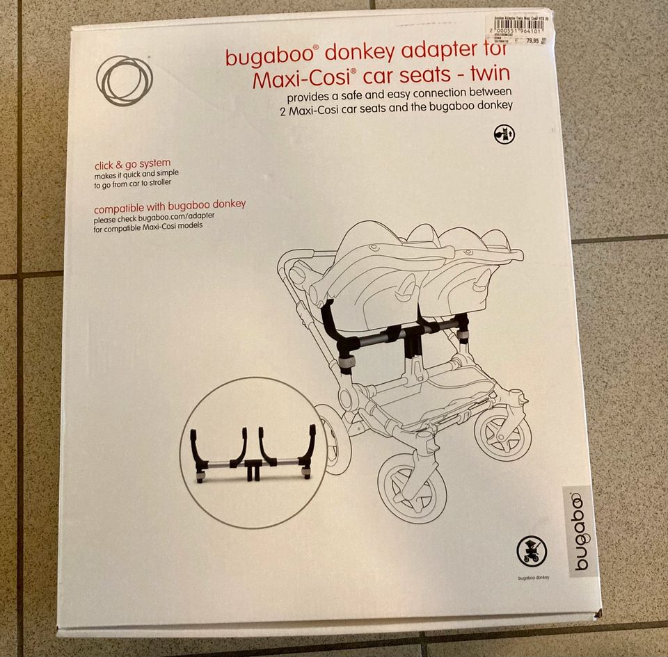 Bugaboo Donkey Adapter für Maxi Cosi Babyschalen (Zwillinge) in Osnabrück