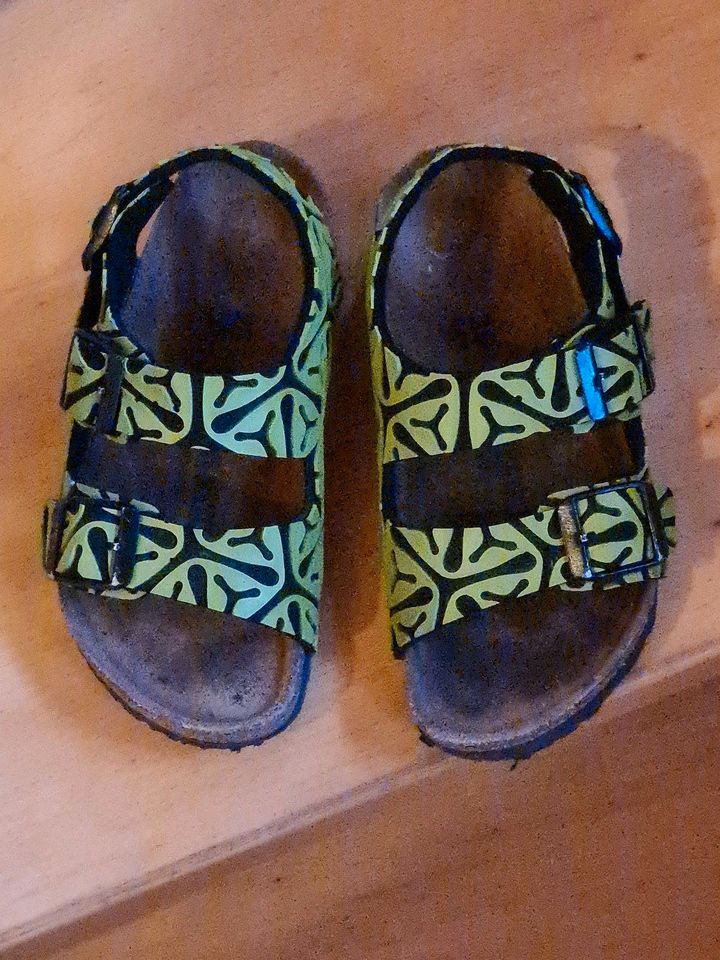 Birkenstock Sandalen Gr.25,grün schwarz Kinder Schuhe,TOP !!! in Urmitz