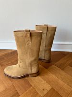 CELINE PARIS 38 velour Stiefel beige 1x probiert Düsseldorf - Mörsenbroich Vorschau