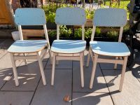 Retro Stühle, hellblau, Holz, Küchenstühle, 3 Stück Kreis Pinneberg - Halstenbek Vorschau