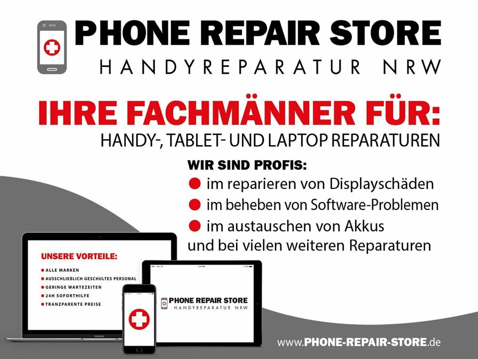 Ddorf-iPhone Reparatur 5s 6s 7+ 8+ Xs Max Xr 11 Handy Display in Düsseldorf