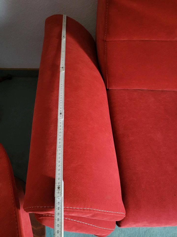 Couch/Sofa und Sessel mit Liegefunktion, hochwertig in Saalfeld (Saale)