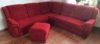 Sofa rot 2,55mx2,55m mit Hocker Bayern - Weißenbrunn Kreis Kronach Vorschau